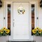 Sunflower Decor Monogram Letter M Wreaths for Front Door Wreath Wooden Welcome Sign for Front Door Decor Floral Last Name Initial House Warming Summer Porch Rustic Wall Home Kitchen Decorations